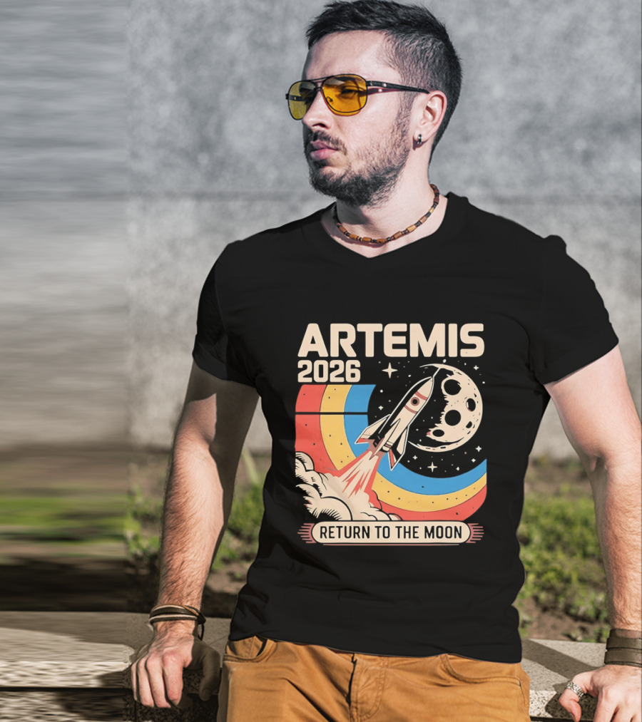 Artemis 2026 Rocket Launch Return To The Moon T-Shirt