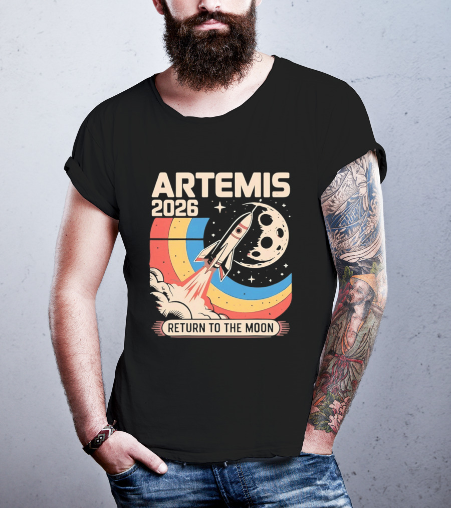 Artemis 2026 Rocket Launch Return To The Moon T-Shirt