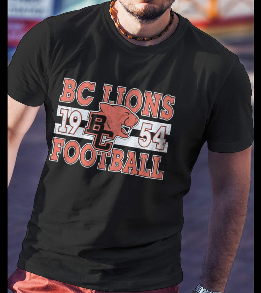 BC Lions Football 1954 Retro Style Compilation T-Shirt