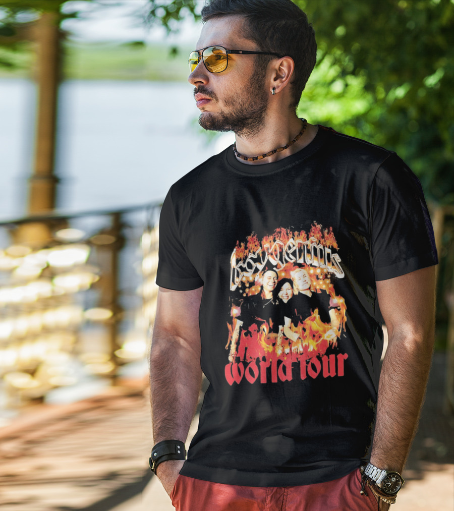 Boygenius World Tour Flaming Portraits T-Shirt