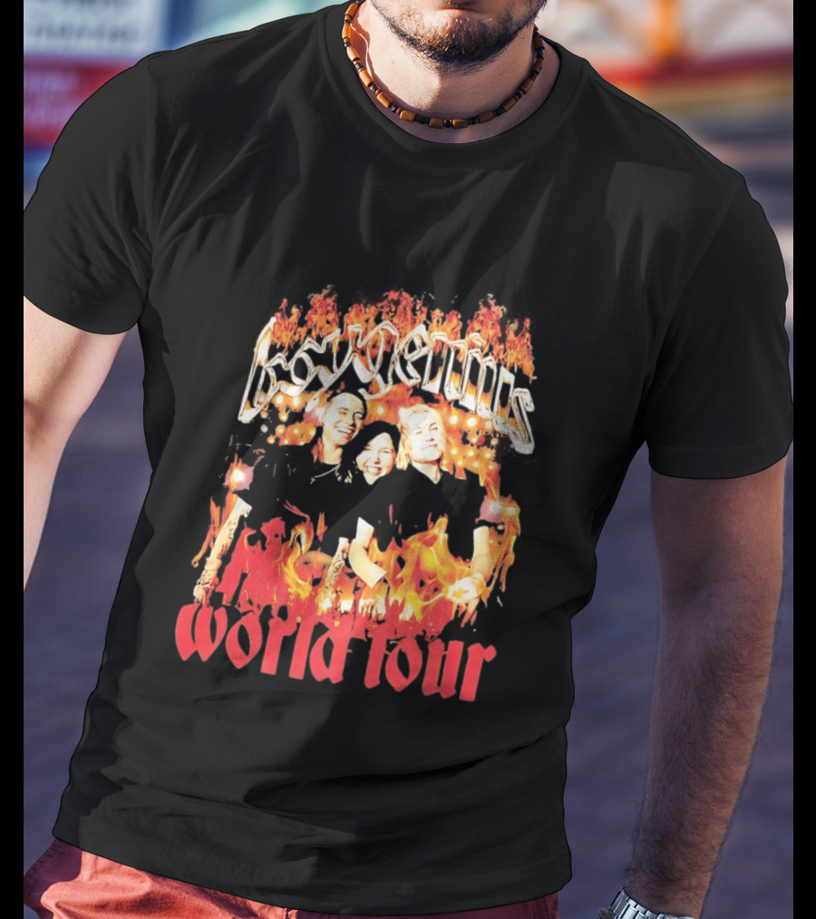 Boygenius World Tour Flaming Portraits T-Shirt