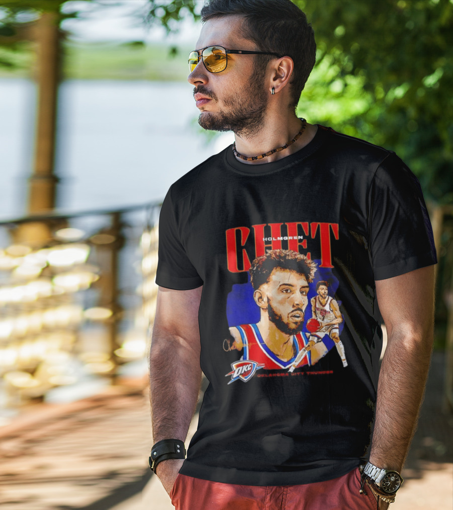 Chet Holmgren Oklahoma City Thunder Player Action OKC T-Shirt