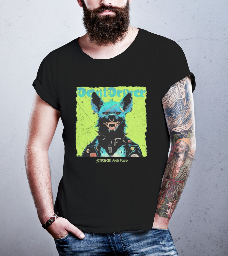 DevilDriver 2026 Strike And Kill Blue Canine With Punk Jacket T-Shirt