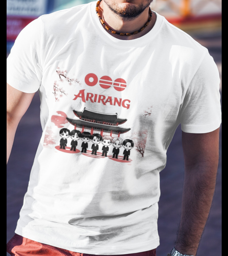 BTS Arirang World Tour 2026 Bangtan Idol Concert Palace Silhouette And Crowd T-Shirt