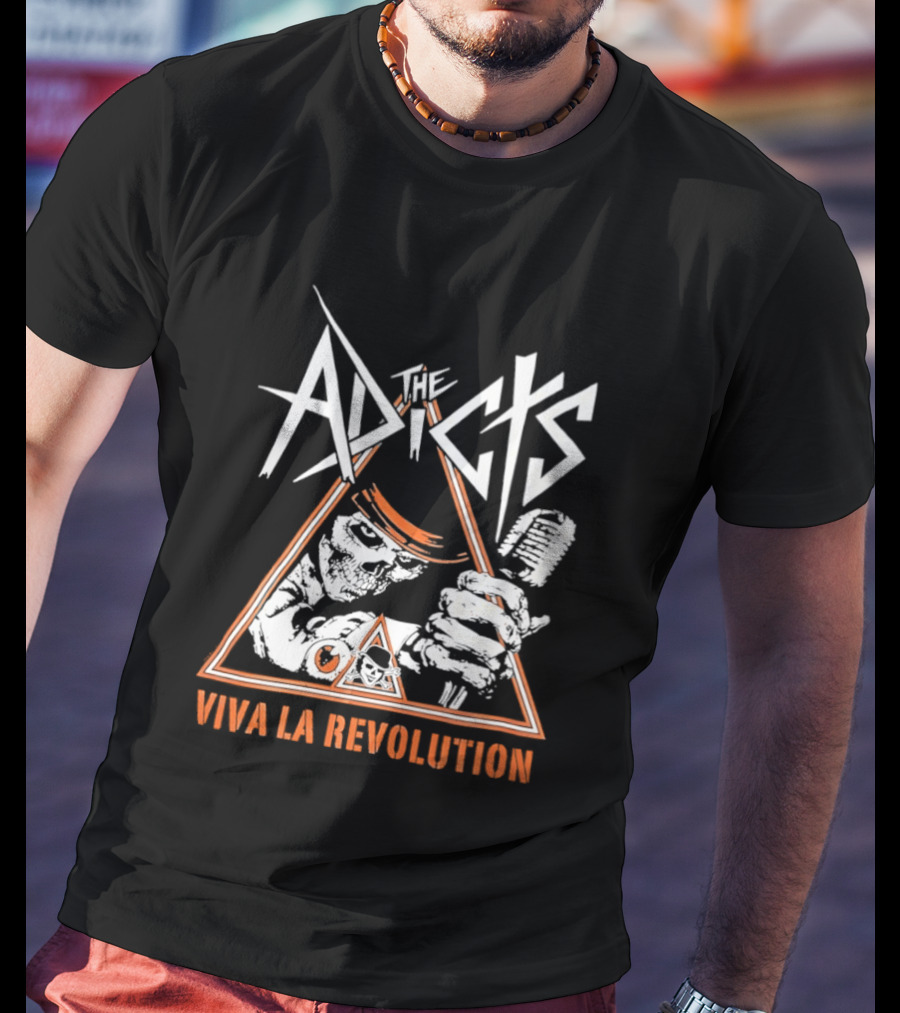 The Adicts Skeleton Viva La Revolution T-Shirt