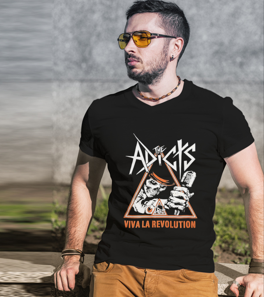 The Adicts Skeleton Viva La Revolution T-Shirt
