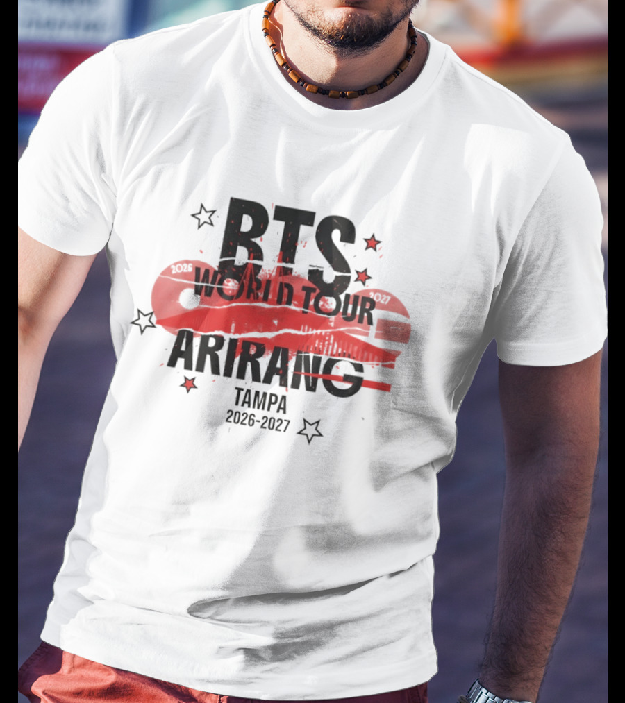 BTS World Tour Arirang Tampa 2026 2027 Concert Event T-Shirt