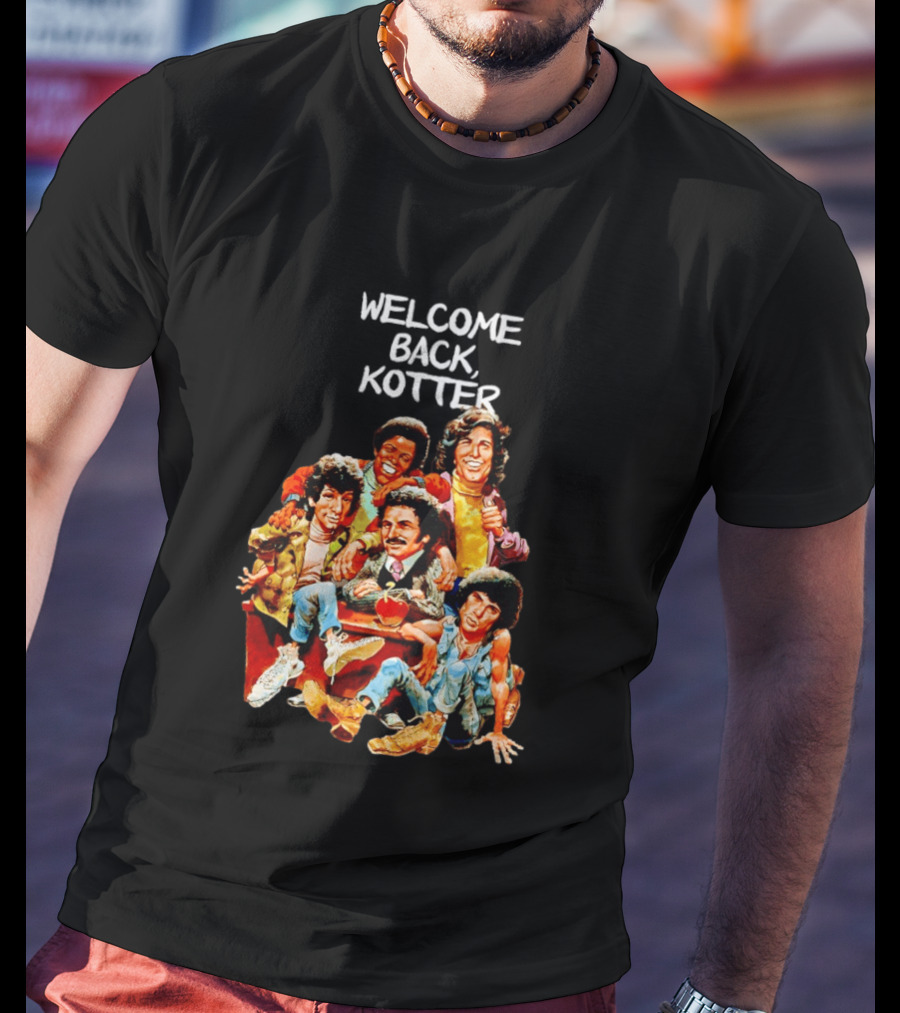 Welcome Back Kotter 1970s Sitcom Cartoon Characters T-Shirt