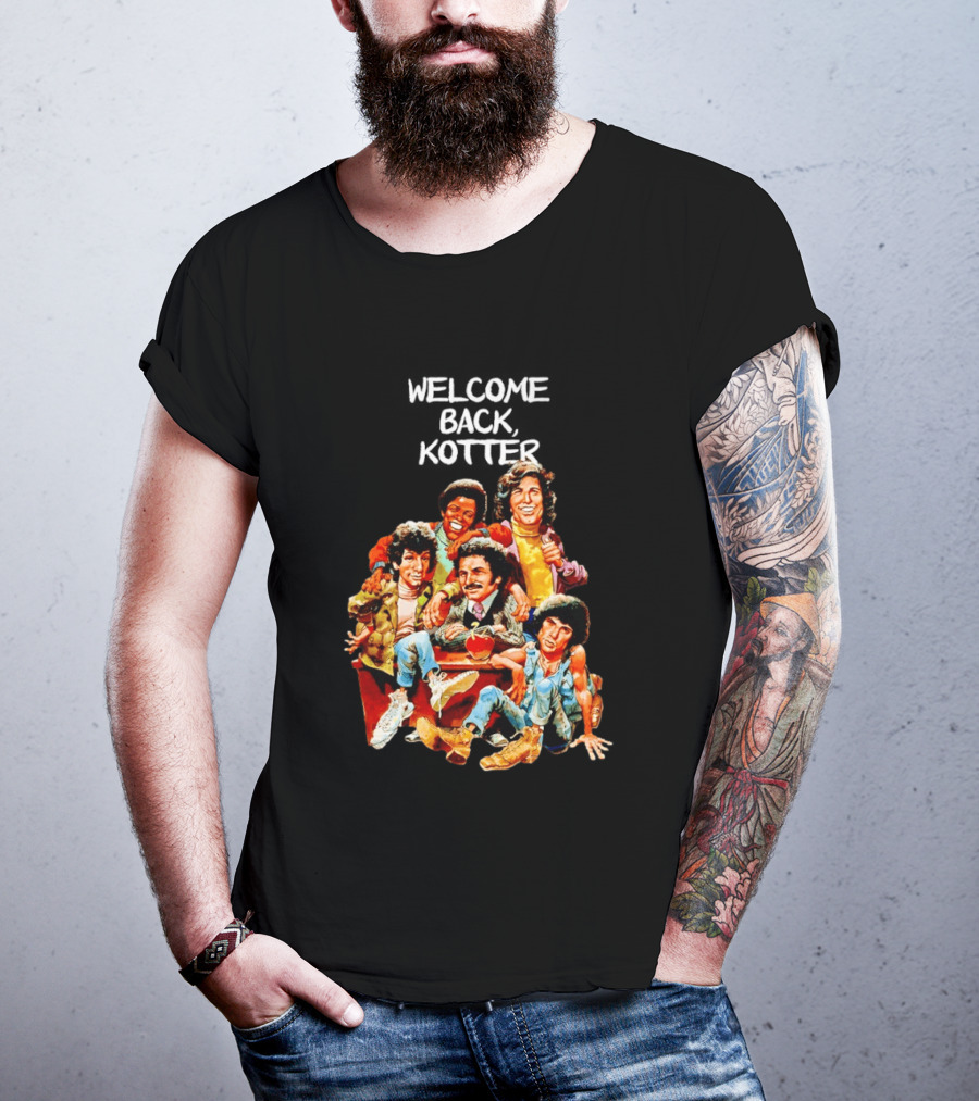 Welcome Back Kotter 1970s Sitcom Cartoon Characters T-Shirt
