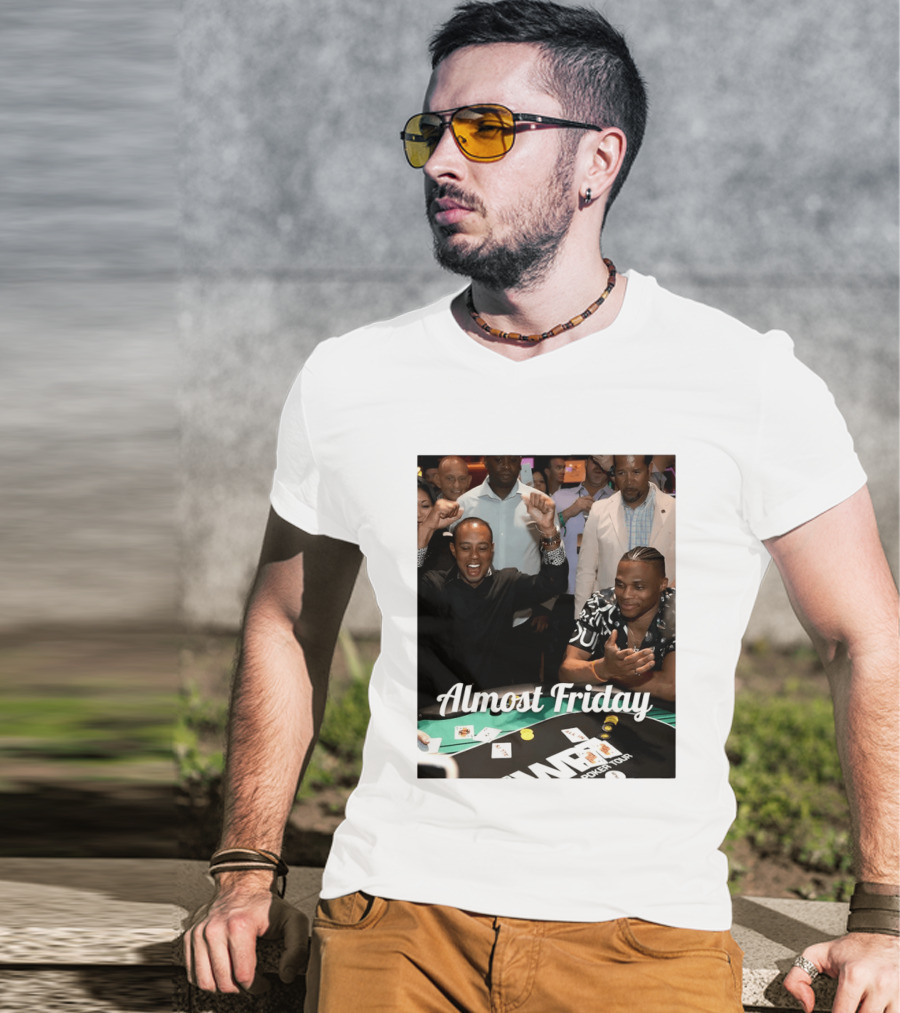 Tiger Woods World Poker Tour Almost Friday Celebration T-Shirt