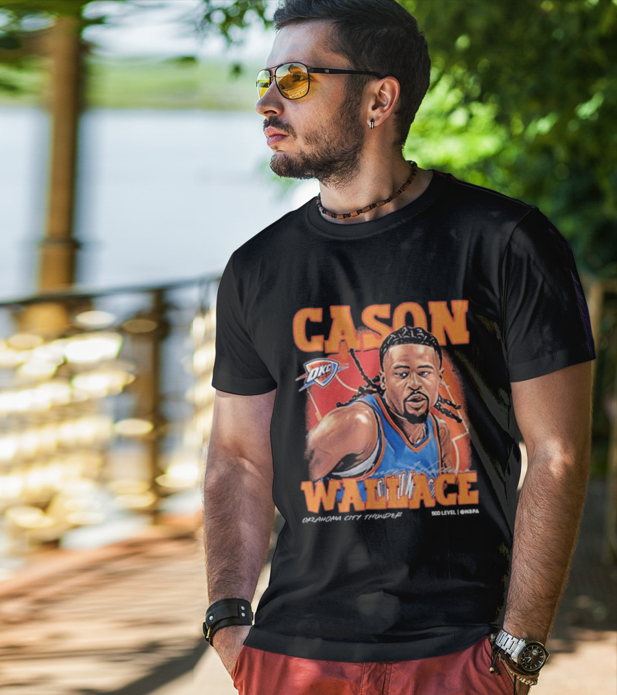 Cason Wallace OKC Thunder NBA Basketball Player T-Shirt