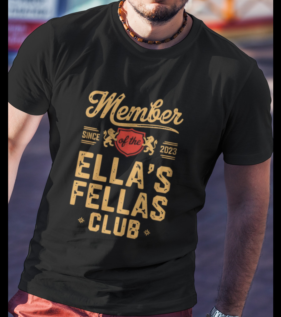 Member Ella's Fellas Club Red Crest Lions T-Shirt