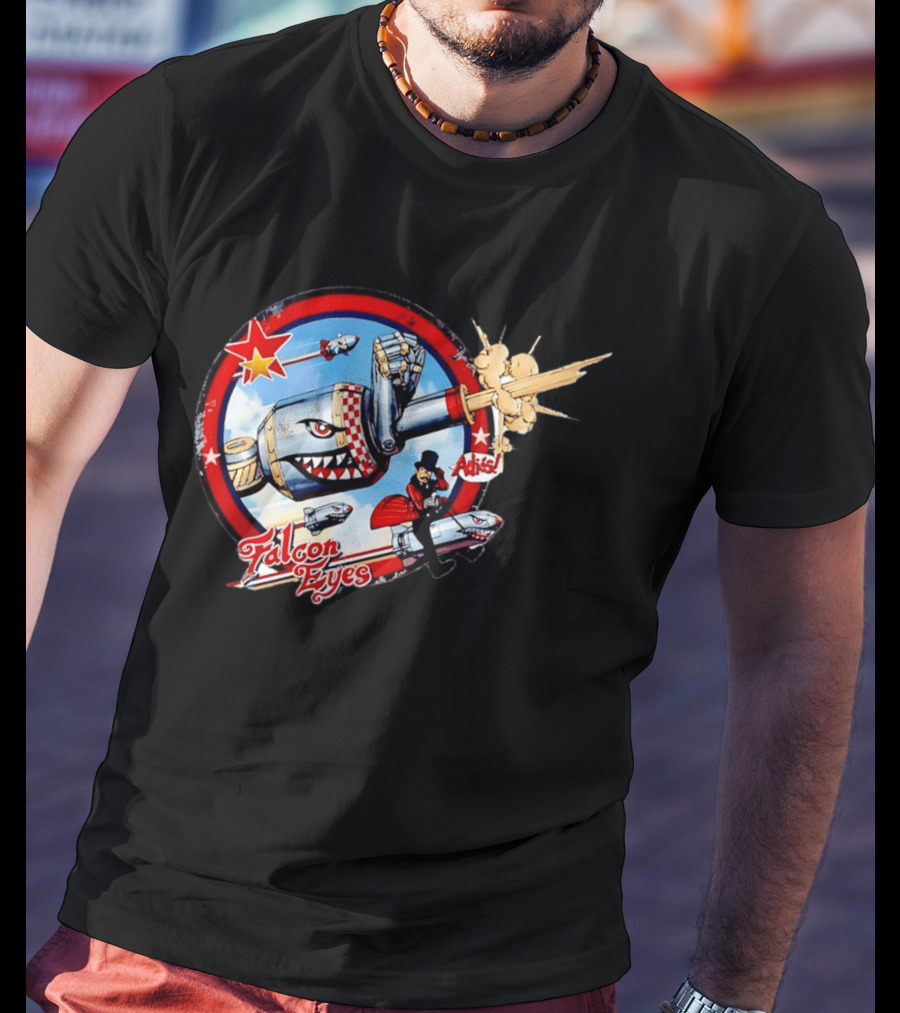 Falcon Eyes WWII Fighter Jet Adios Rocket Punch Action T-Shirt