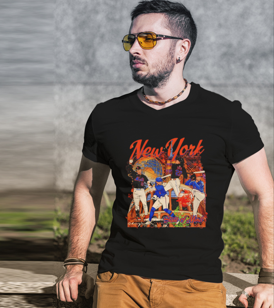 New York Mets Francisco Lindor Pete Alonso 16 12 State Of Mind T-Shirt