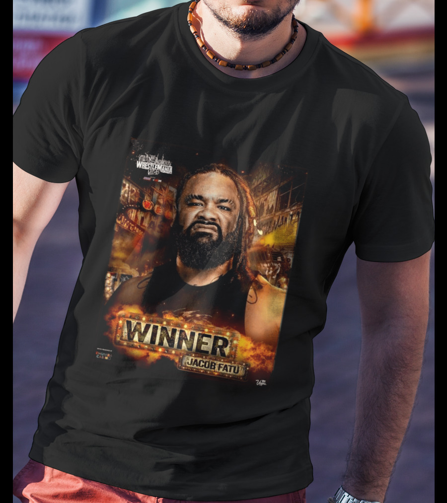 WrestleMania 42 Winner Jacob Fatu WWE 2026 Las Vegas T-Shirt