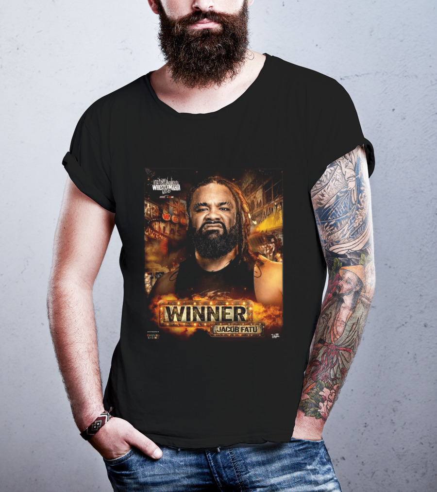 WrestleMania 42 Winner Jacob Fatu WWE 2026 Las Vegas T-Shirt