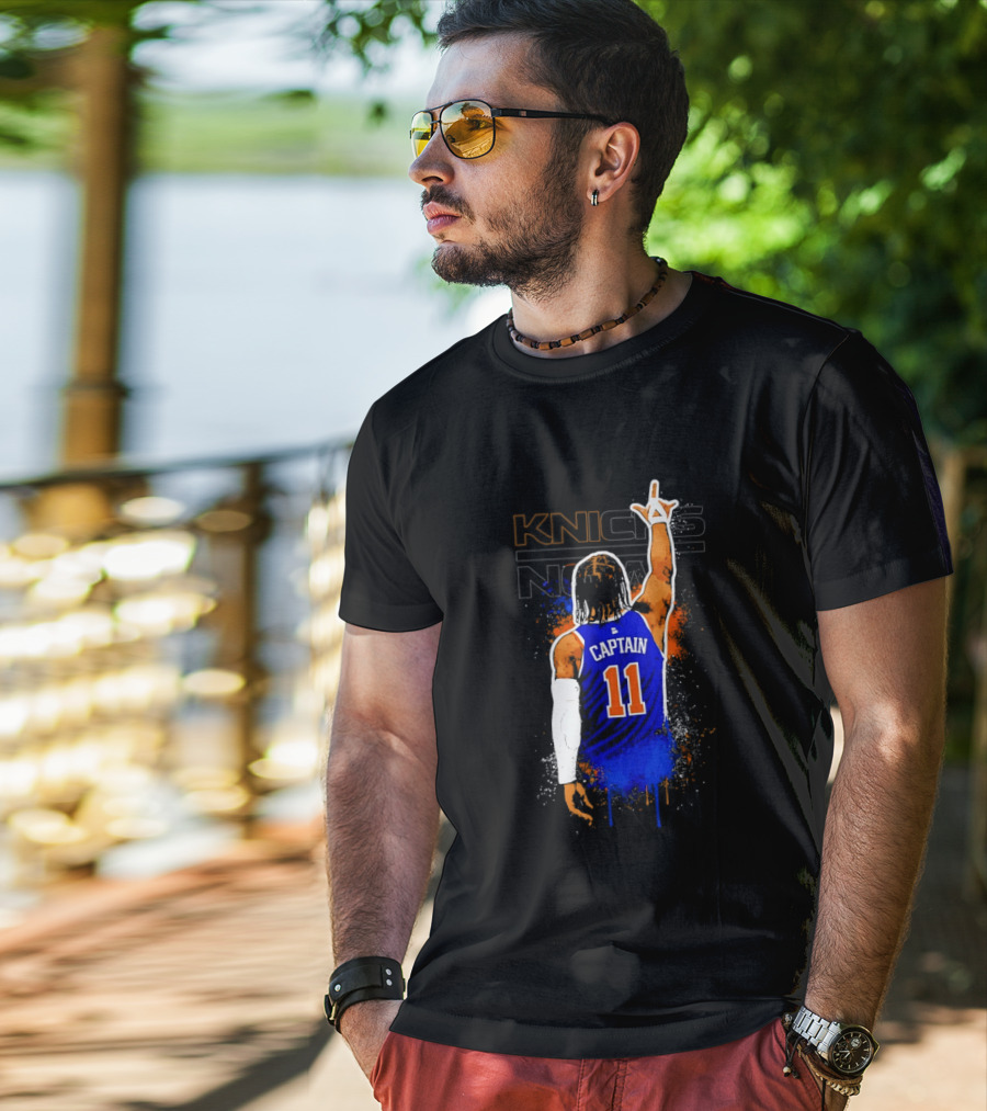Knicks Captain Number 11 Jalen Brunson New York T-Shirt