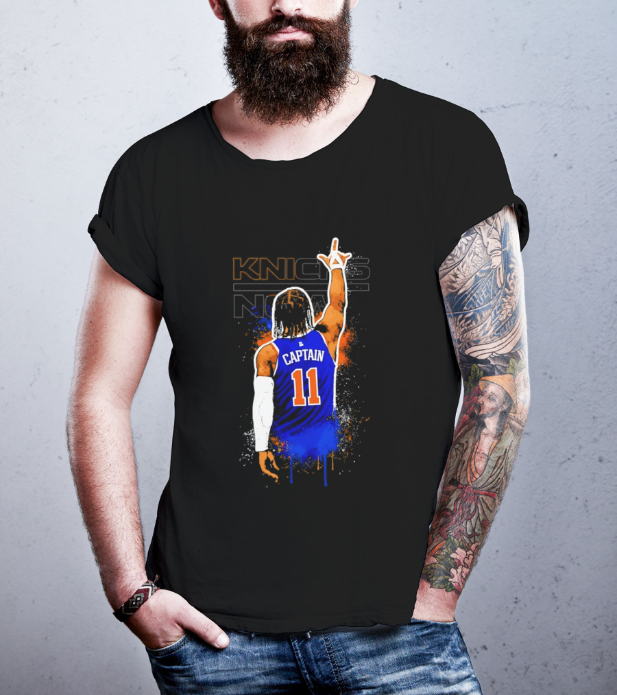 Knicks Captain Number 11 Jalen Brunson New York T-Shirt