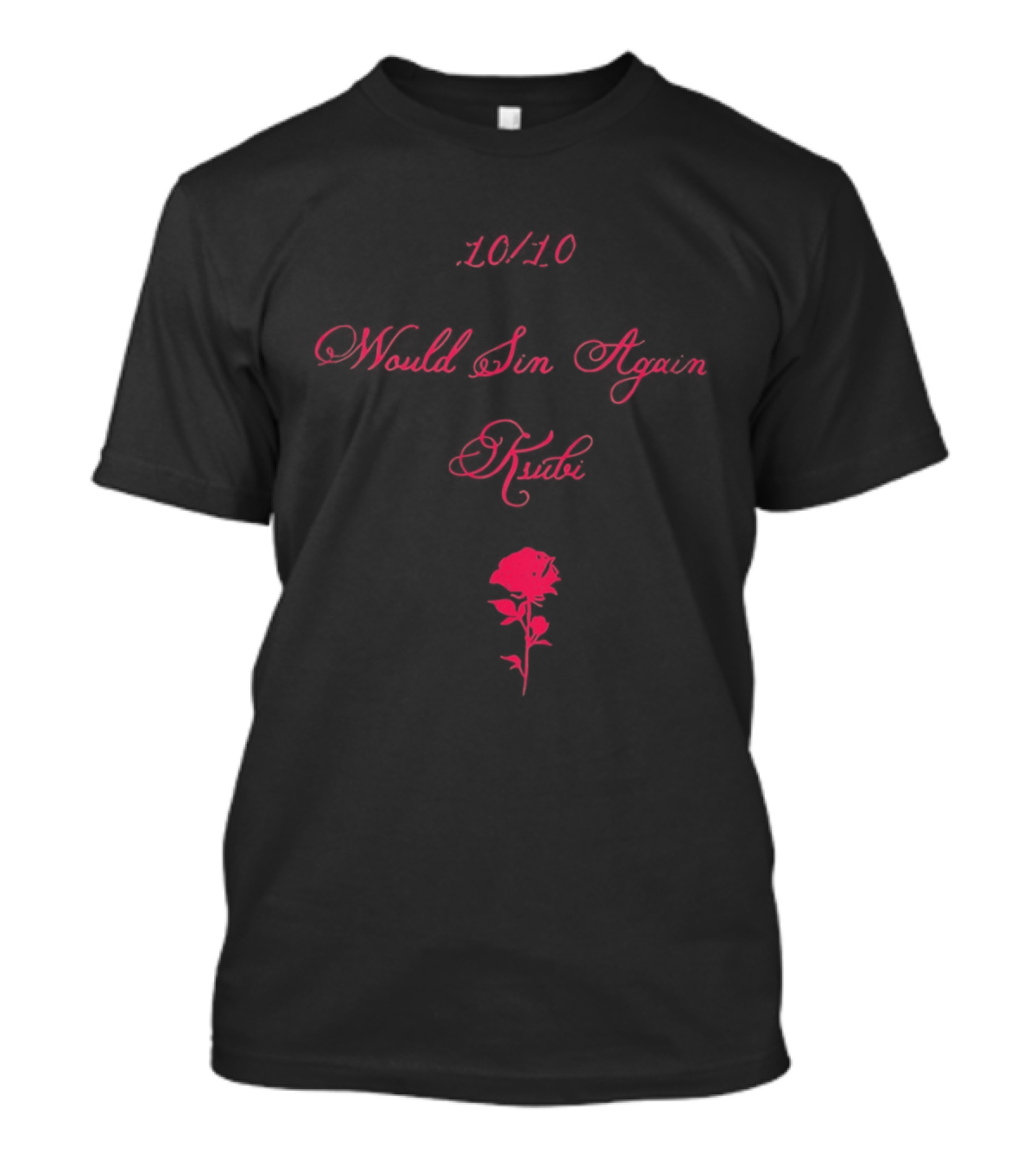 4010 Would Sin Again Ksubi Rose T-Shirt