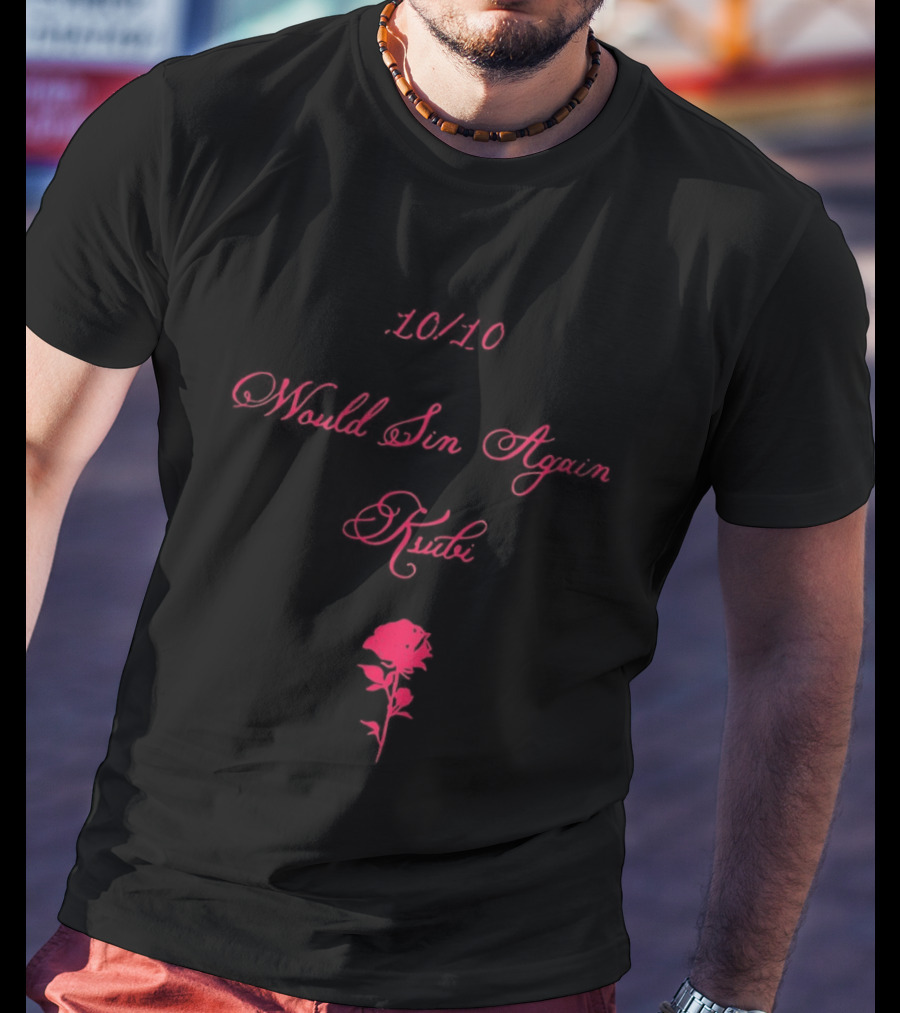4010 Would Sin Again Ksubi Rose T-Shirt