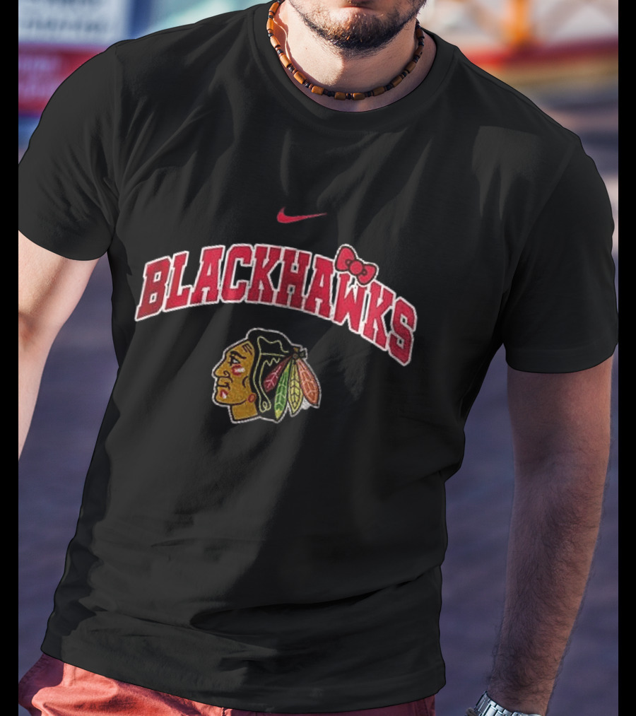 Nike Blackhawks Hello Kitty Collaboration T-Shirt