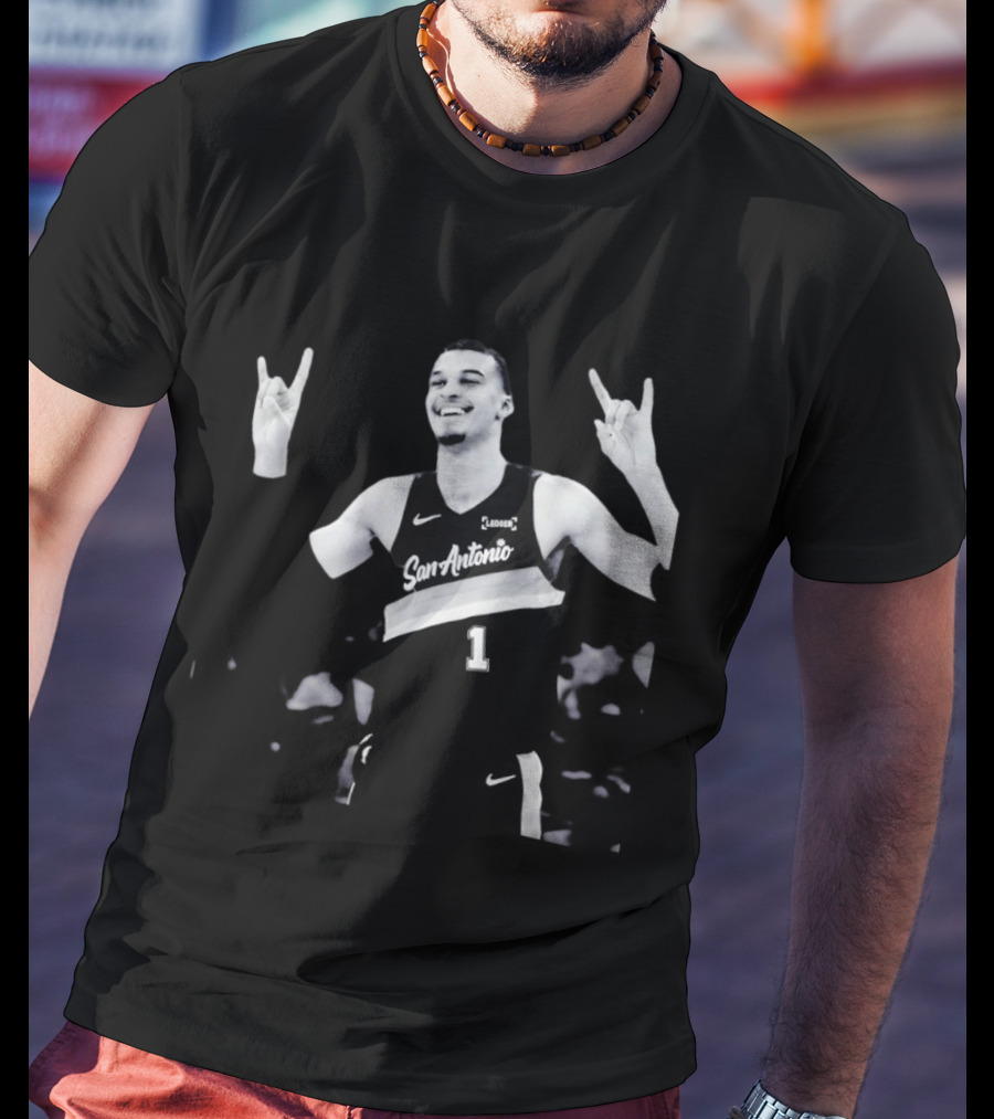 Victor Wembanyama San Antonio Spurs Hook 'em Horns University Of Texas NBA Longhorns T-Shirt