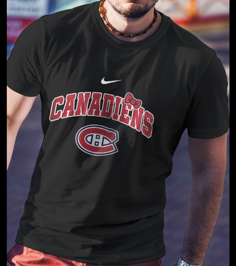 Montreal Canadiens Hello Kitty Collaboration Nike Bow T-Shirt