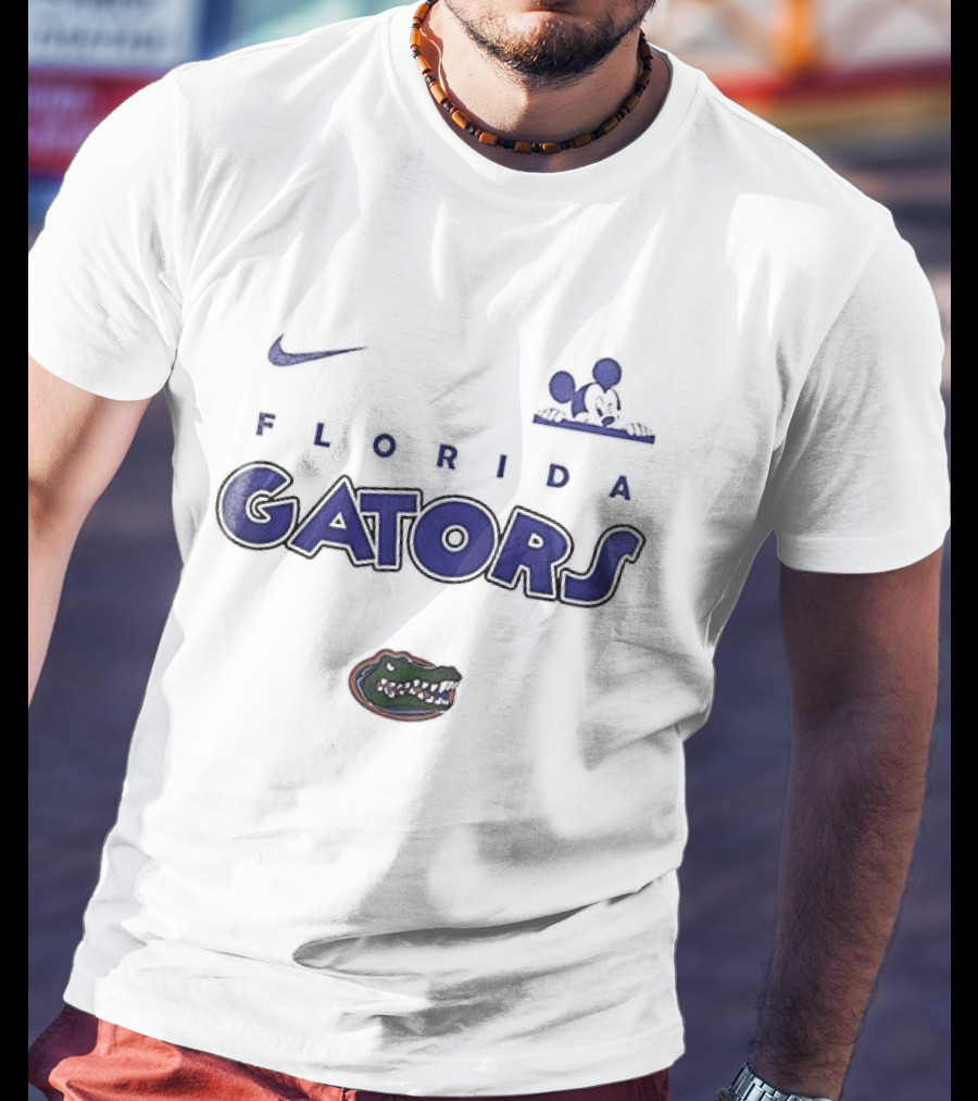 Nike Florida Gators Mickey Mouse Ears Game On T-Shirt
