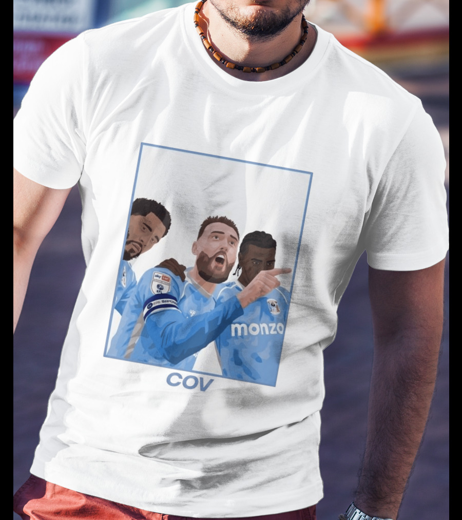 Matt Grimes Coventry City FC Sky Bet EFL Championship Promotion Monza Sponsorship T-Shirt