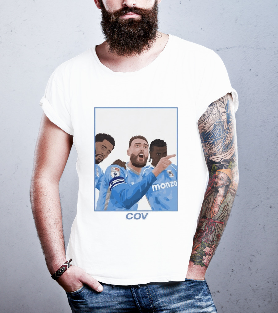 Matt Grimes Coventry City FC Sky Bet EFL Championship Promotion Monza Sponsorship T-Shirt