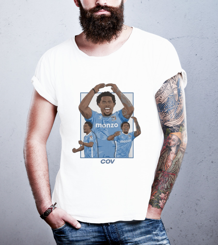 Milan Van Ewijk Coventry City FC Monzo We Are Back Premier League T-Shirt
