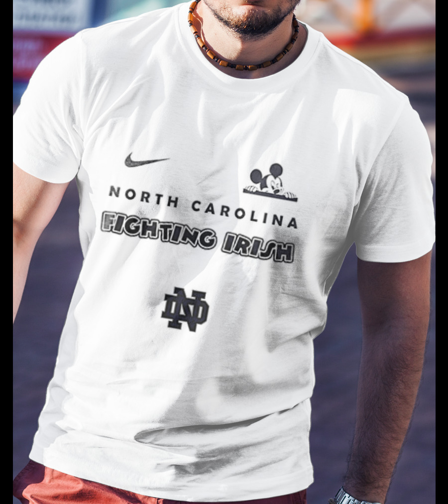 Nike North Carolina Mickey Mouse UNC ND T-Shirt