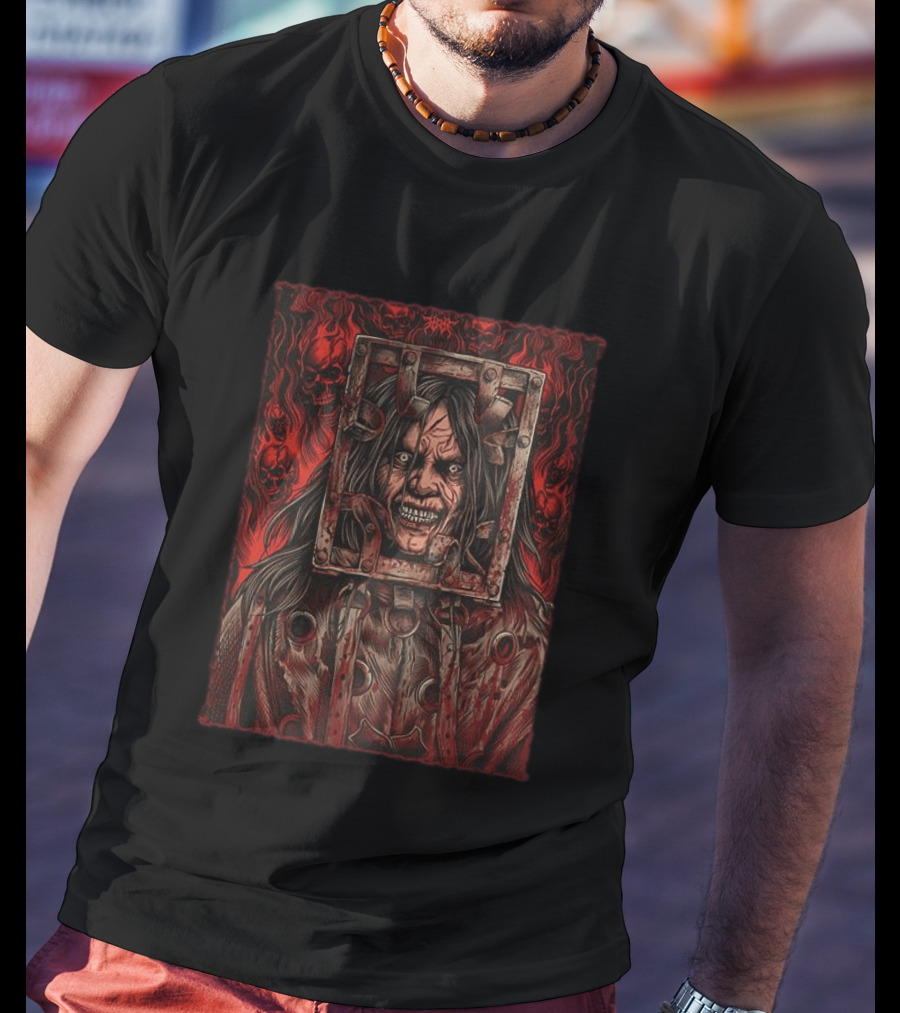 The Jackal Thir13en Ghosts 2001 Evil Soul Horror Movie Character Rugged T-Shirt