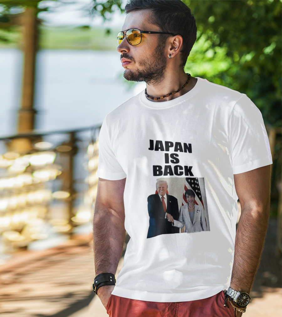 Japan Is Back Trump Political Image With Flags T-Shirt