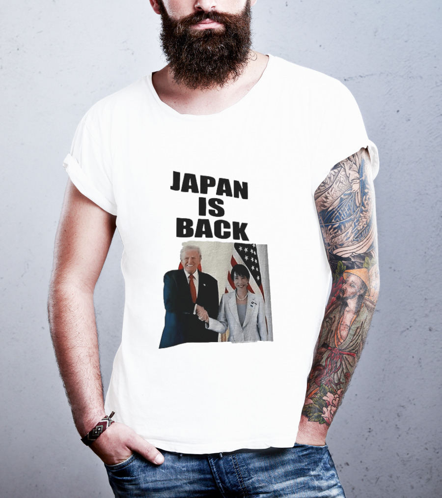 Japan Is Back Trump Political Image With Flags T-Shirt