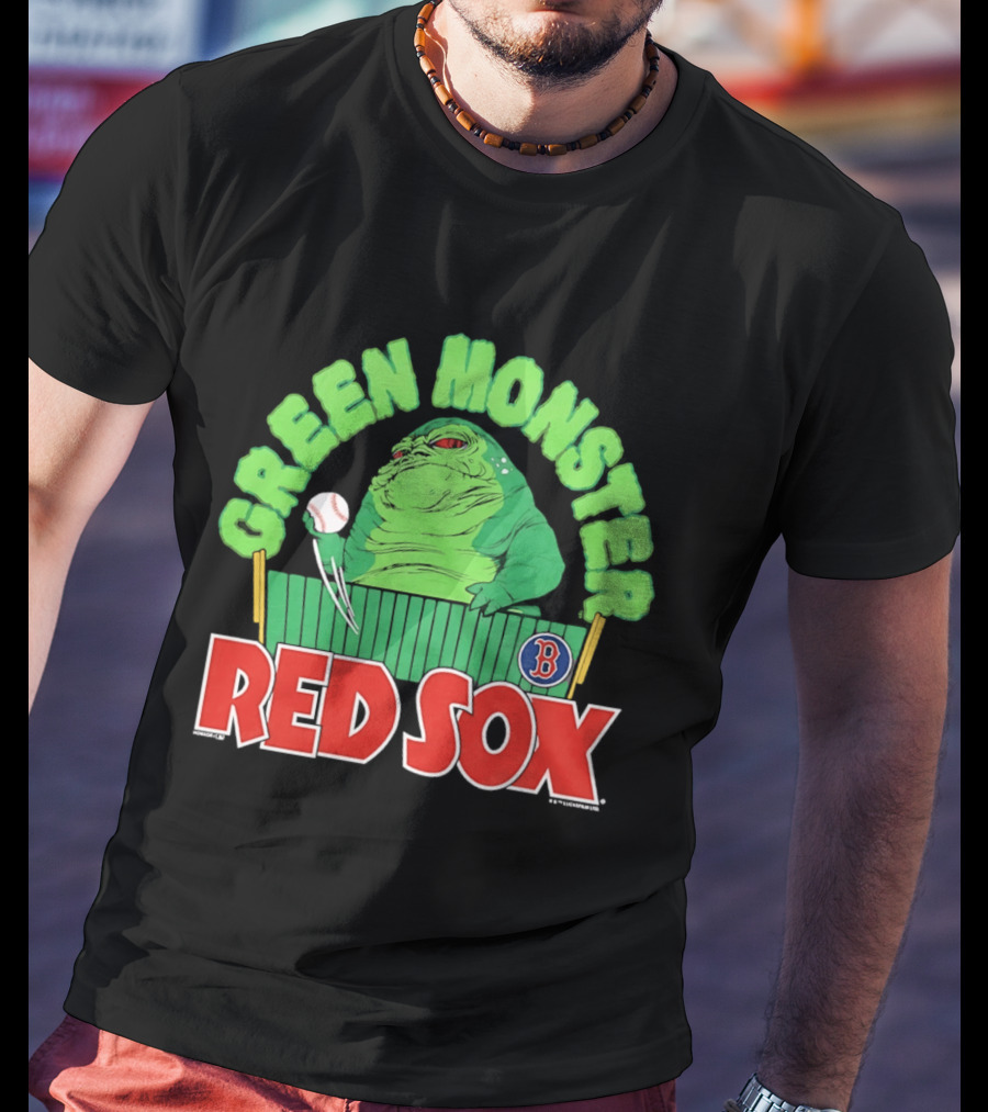 Boston Red Sox Green Monster Star Wars Hutt Baseball T-Shirt