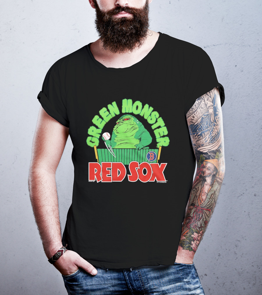 Boston Red Sox Green Monster Star Wars Hutt Baseball T-Shirt