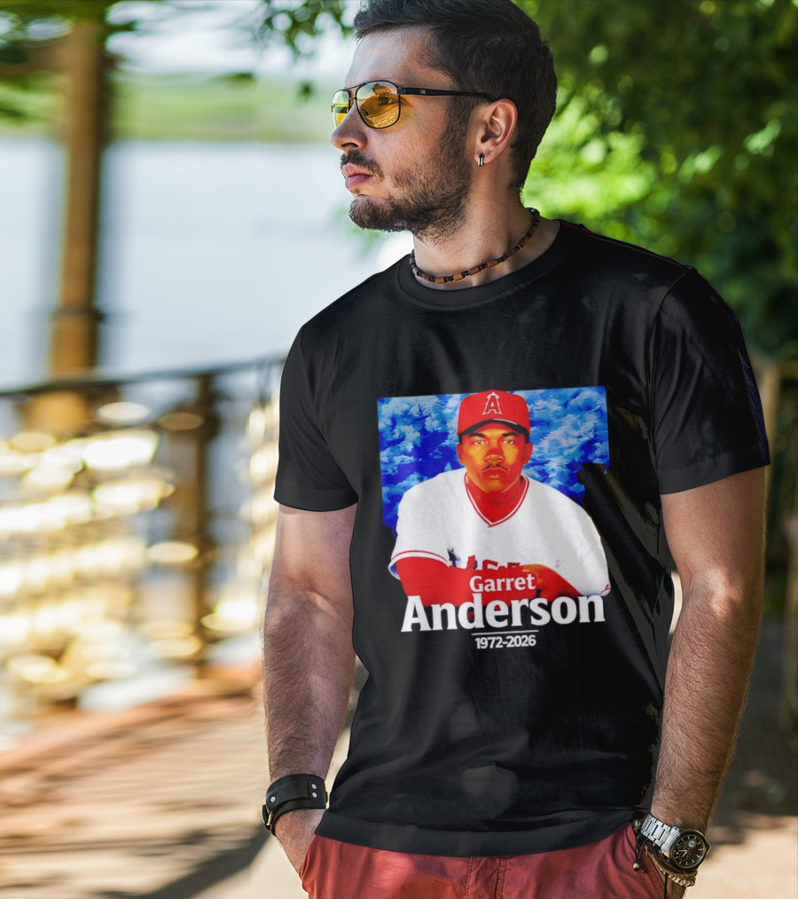 Garret Anderson Angels Tribute Baseball Legend 1972 2026 T-Shirt
