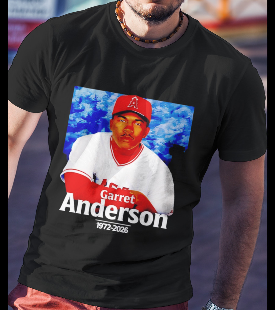 Garret Anderson Angels Tribute Baseball Legend 1972 2026 T-Shirt