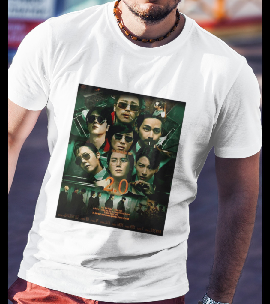 BTS 2.0 Arirang Tour 2026 Group RM Jin Suga J Hope Jimin V Jung Kook Hangseok Lee Jung Kook T-Shirt