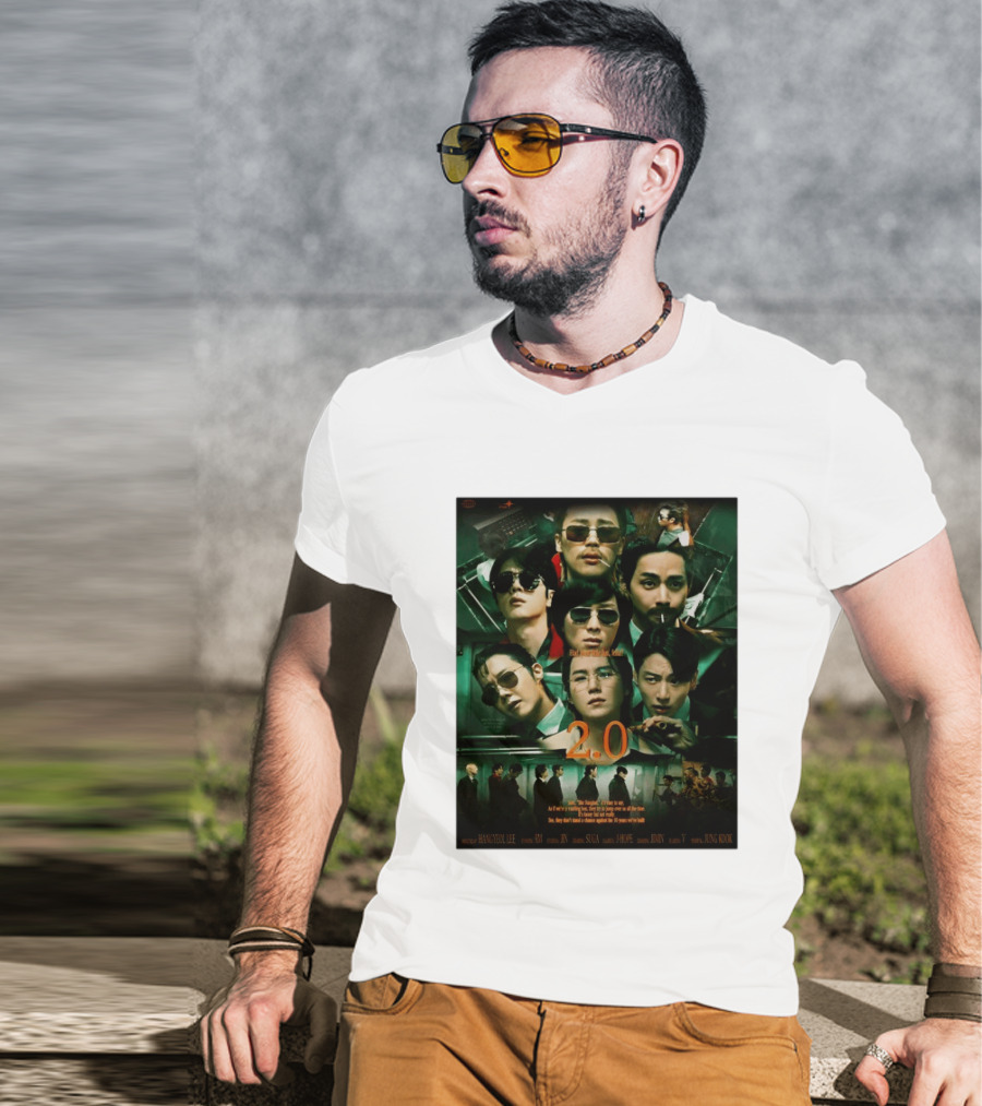 BTS 2.0 Arirang Tour 2026 Group RM Jin Suga J Hope Jimin V Jung Kook Hangseok Lee Jung Kook T-Shirt