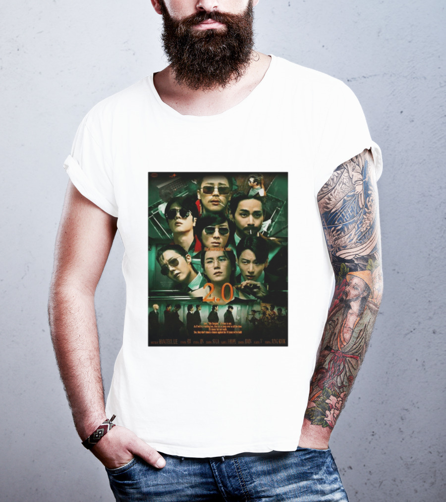 BTS 2.0 Arirang Tour 2026 Group RM Jin Suga J Hope Jimin V Jung Kook Hangseok Lee Jung Kook T-Shirt