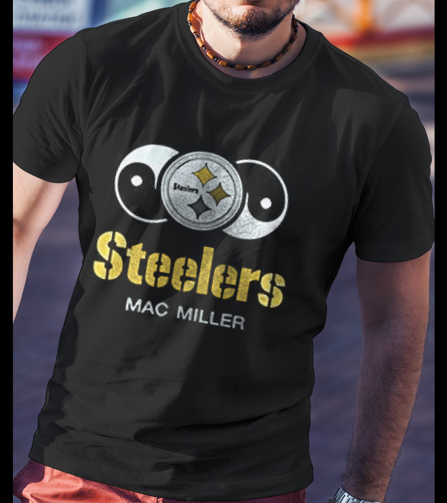 Steelers Mac Miller Mitchell And Ness Pittsburgh Collaboration T-Shirt