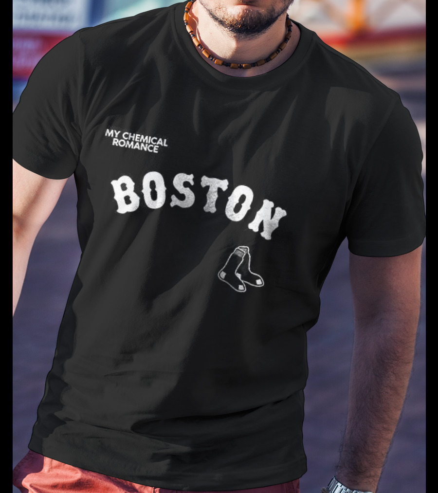 My Chemical Romance Boston Red Sox The Black Parade Collaboration T-Shirt