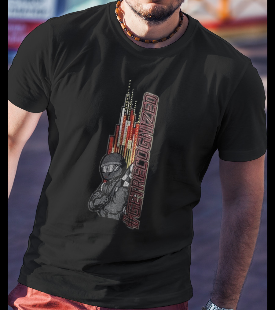 My Race Pass Racing Driver #GetRecognized Checkered Flag T-Shirt