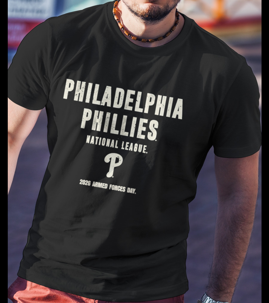 Philadelphia Phillies National League 2026 Armed Forces Day T-Shirt