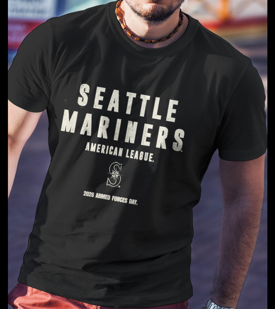 Seattle Mariners American League 2026 Armed Forces Day T-Shirt