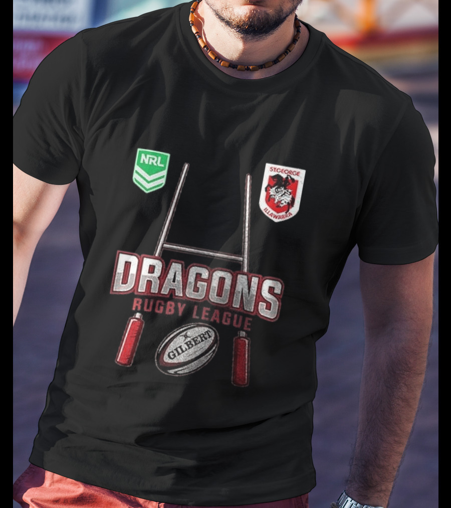 St George Illawarra Dragons Rugby League NRL Gilbert Ball T-Shirt
