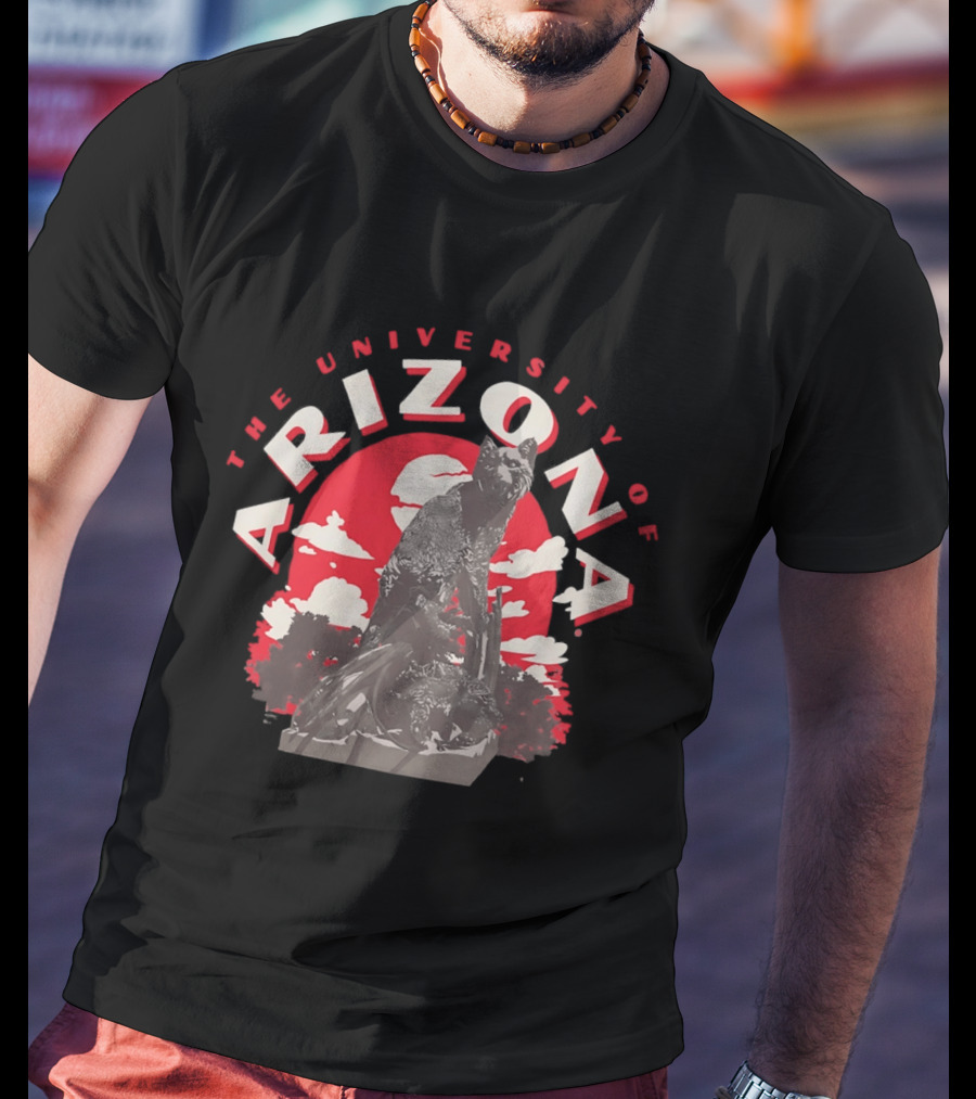 The University Of Arizona Wildcats Team Statue Red Sky T-Shirt