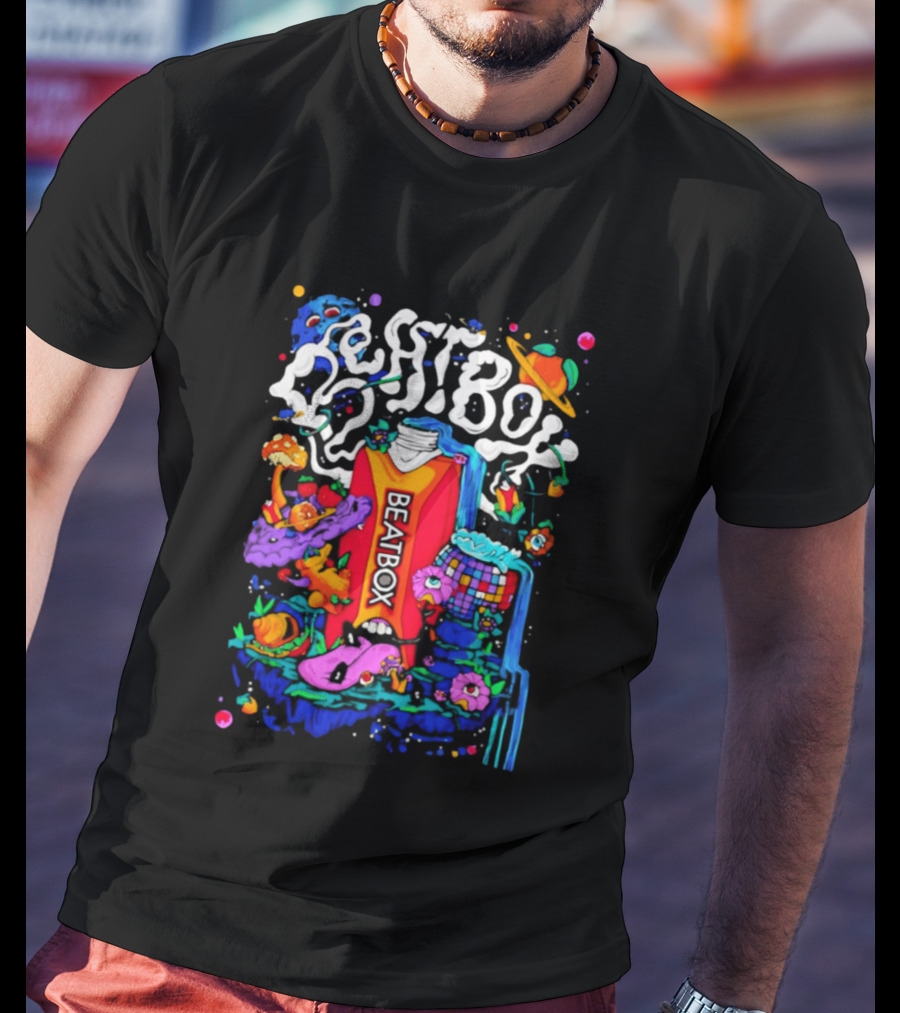 Trippy BeatBox World Psychedelic Disco Vibes T-Shirt